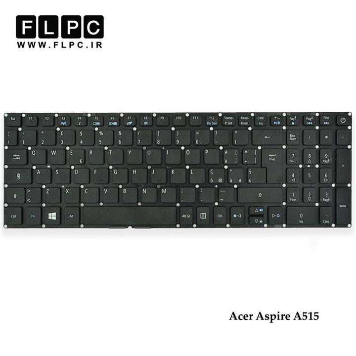 کیبورد لپ تاپ ایسر A515 اینتر کوچک-بدون فریم Acer Aspire A515 Laptop Keyboard